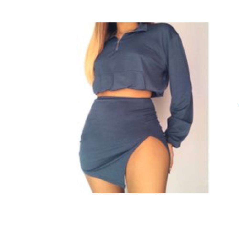 Crop top & skirt set